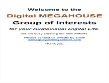 Tablet Screenshot of digitalmegahouse.com.au
